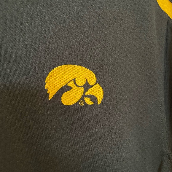 Nike Iowa Hawkeyes 🎉HP🎉 short sleeve polo shirt top size Medium- black - Picture 7 of 9